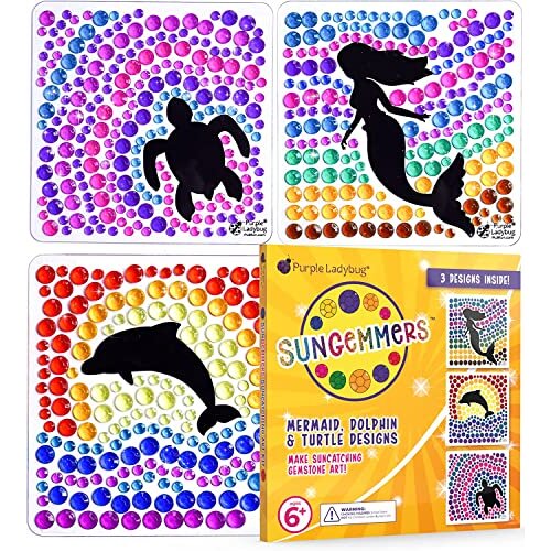 Sungemmers Suncatcher gem Art Kits for Kids Ages 6 + - Diamond Painting Window Art crafts for girls Ages 8-12